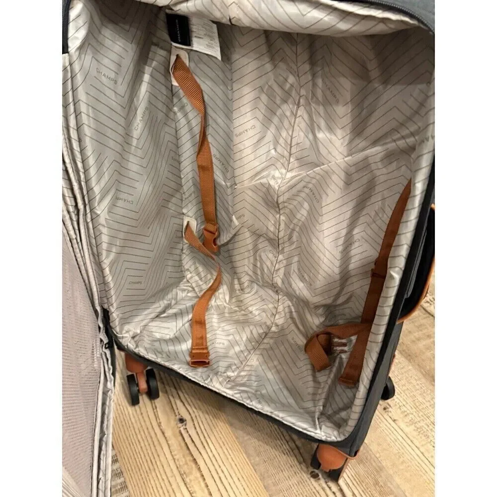 CHAMPS Classic II Collection 1-piece Softside Luggage  suitcase 24”Grey GREY
